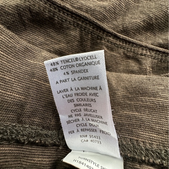 HORNY TOAD NWOT ORGANIC COTTON TURNSTYLE A-LINE SKIRT CHOCOLATE BROWN  | SMALL - Picture 6 of 7